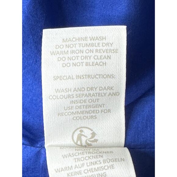 Boden A Line Mini Skirt Blue & White Umbrella Print Twee Kidcore Colorful Size 8 - Picture 6 of 9